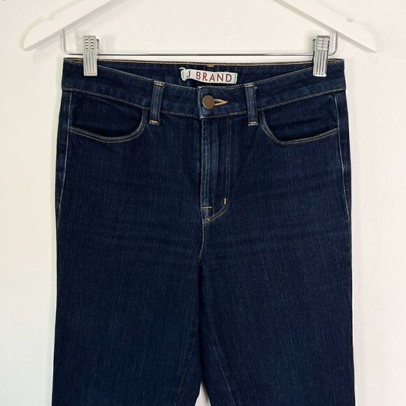 J Brand Love Story Dark Wash Flare Jeans - Picture 3 of 7